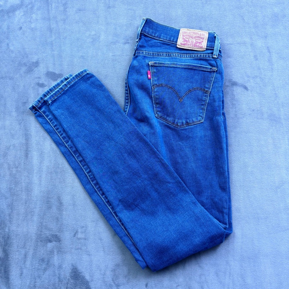 Levis 710 Super Skinny Jeans Medium Wash Blue Denim Size 29